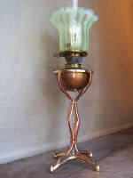 W A S Benson copper Lamp