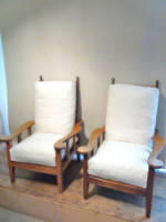 Arthur Simpson oak armchairs