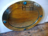 Arts & Crafts Liberty & Co brass mirror